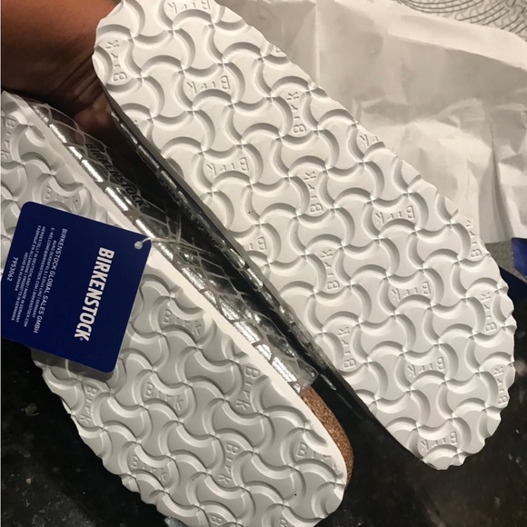 Birkenstock Brand new metallic silver - Picture 4 of 9